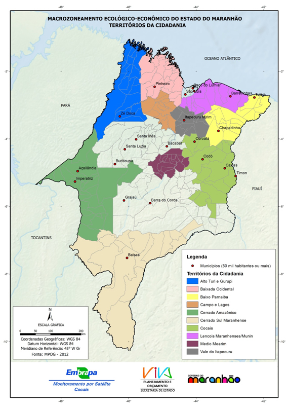 Territórios da Cidadania do Estado do Maranhão-(2012)