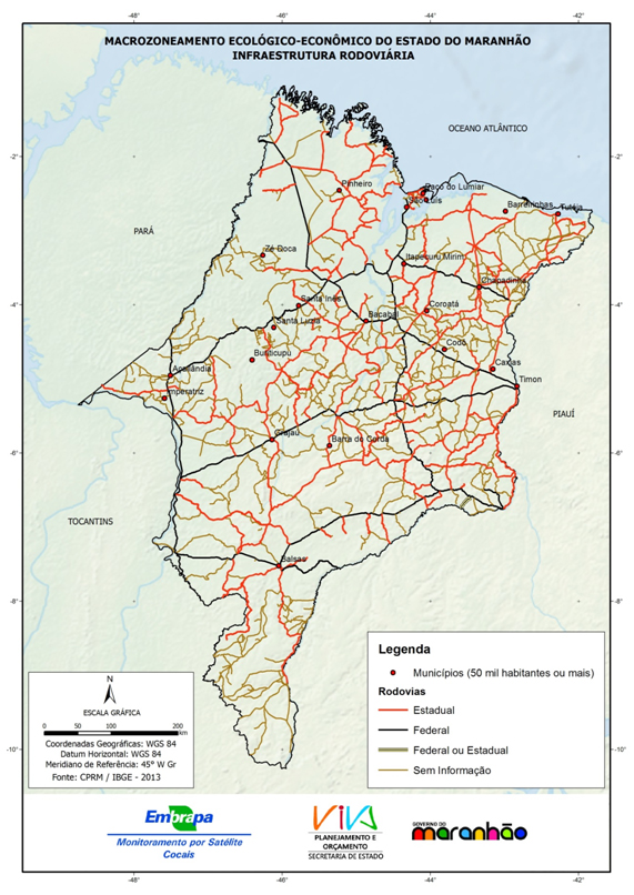 Infraestrutura rodoviária do Estado do Maranhão - (2013)