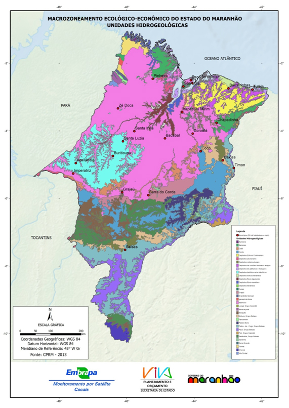 Unidades hidrogeológicas do Estado do Maranhão