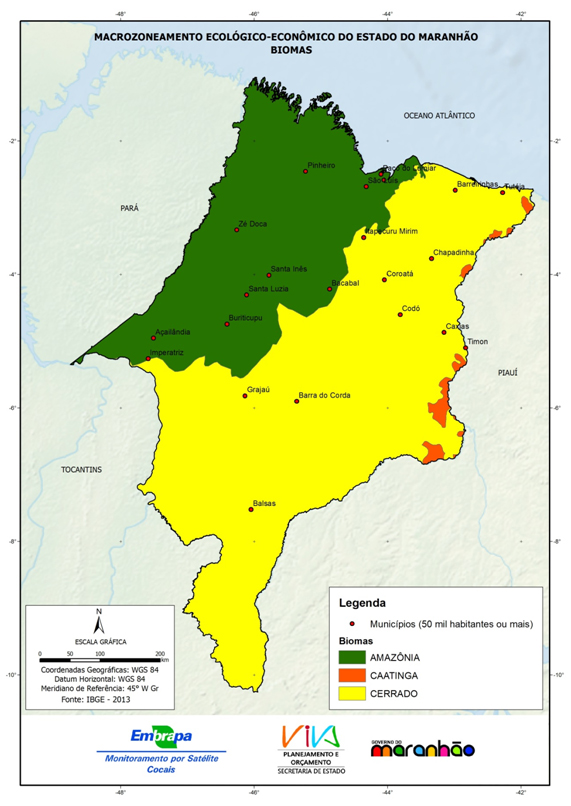 Biomas no Estado do Maranhão - (2013)