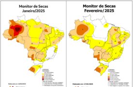 Monitor de Secas referente ao mês de 02/2025