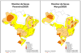 Monitor de Secas referente ao mês de 03/2025