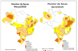 Monitor de Secas referente ao mês de 04/2025
