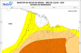 O Monitor de Secas do Brasil registra uma piora no cenário de estiagem no Maranhão (agosto/2025)