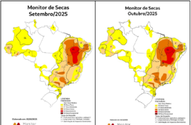 Monitor de Secas referente ao mês 10/2025