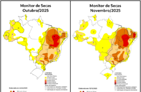 Monitor de Secas referente ao mês de 11/2025