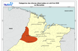 Avaliação Mensal das Chuvas do Maranhão (abril de 2026)